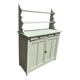 Vintage Parisian sideboard and its water green glass.