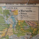 Ancient school map "Midi Mediterranean and Corsica" - Paul Kaeppelin