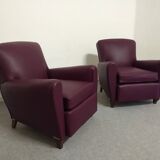 Pair of Art Deco club armchairs circa 1920