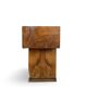 Italian burl walnut art deco console table, 1930s.