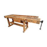 Old workbench Ott beech kitchen island or side table