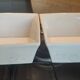 Two asymmetrical square gratin dishes BCI numbered, Made in France