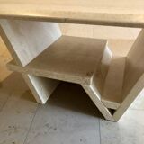 Rectangle travertine table