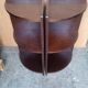 Pair of art deco style mahogany corner cabinets