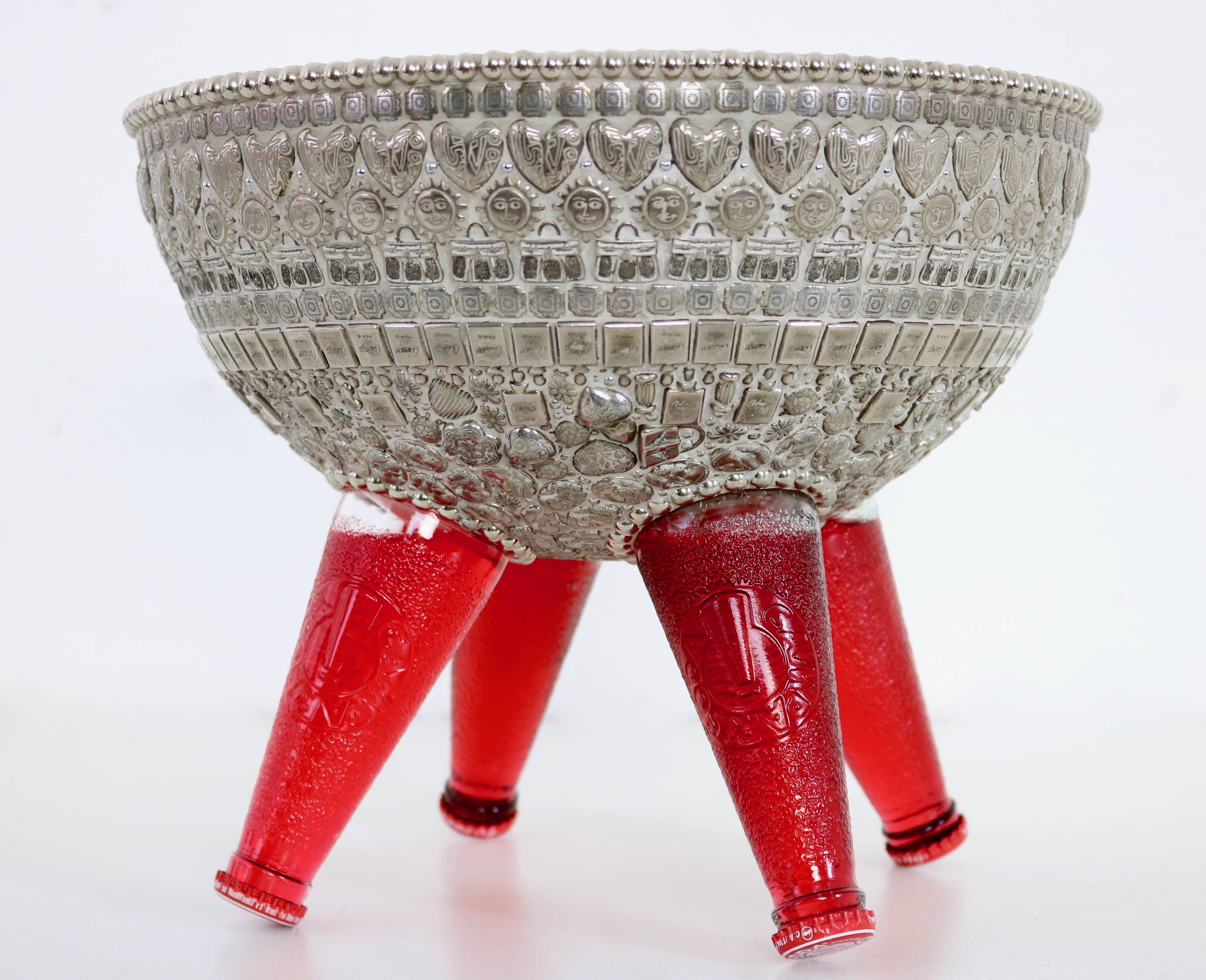 Centerpiece / Ice Bucket with Campari Bottles Designed by Franco Corso, 2010