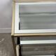 Vintage golden brass side table 1970