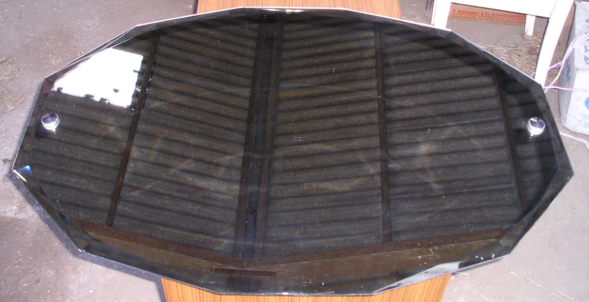 Mirror with beveled glass of the years 60/70