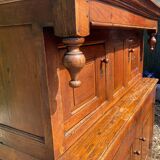 Old 18th century 2-part solid oak dresser