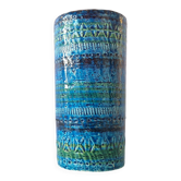 'Rimini Blu' series ceramic vase by Aldo Londi for Bitossi, Italy 1960's