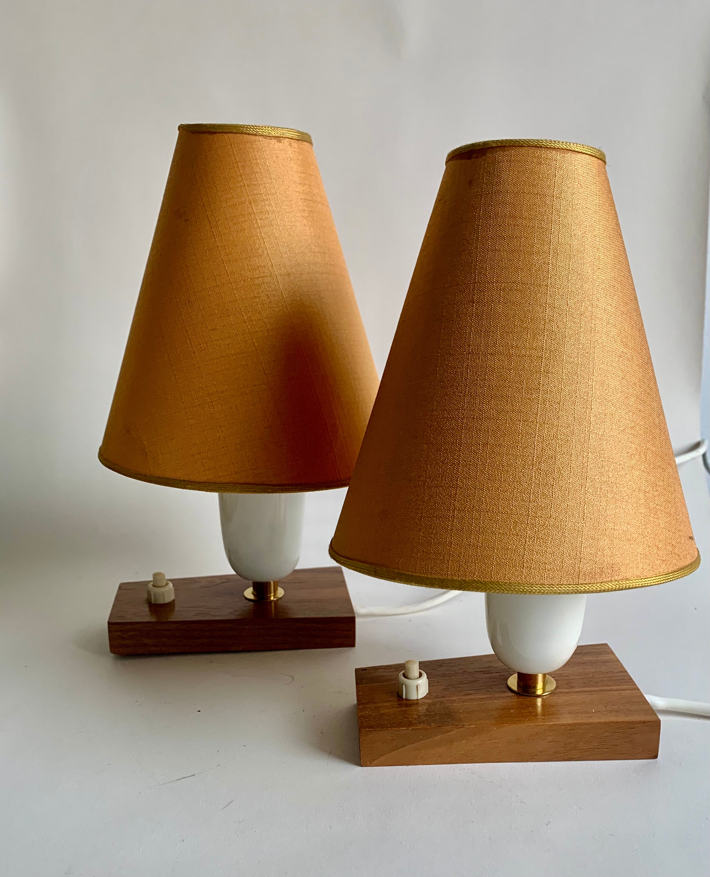 Pair of bedside lamps, Germany, 1960s