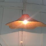 Lustre en rotin, vintage