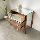 60s mirrored chest of drawers