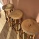 Tabouret de bar en bois massif