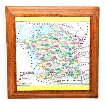 Tiere map of france former departments signed gl deposited information on the