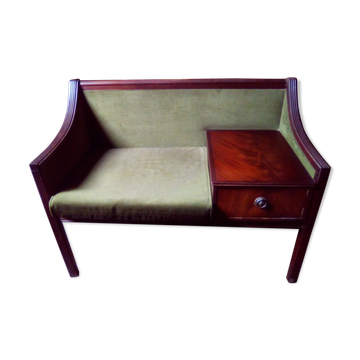 Banquette téléphone, vintage années 70