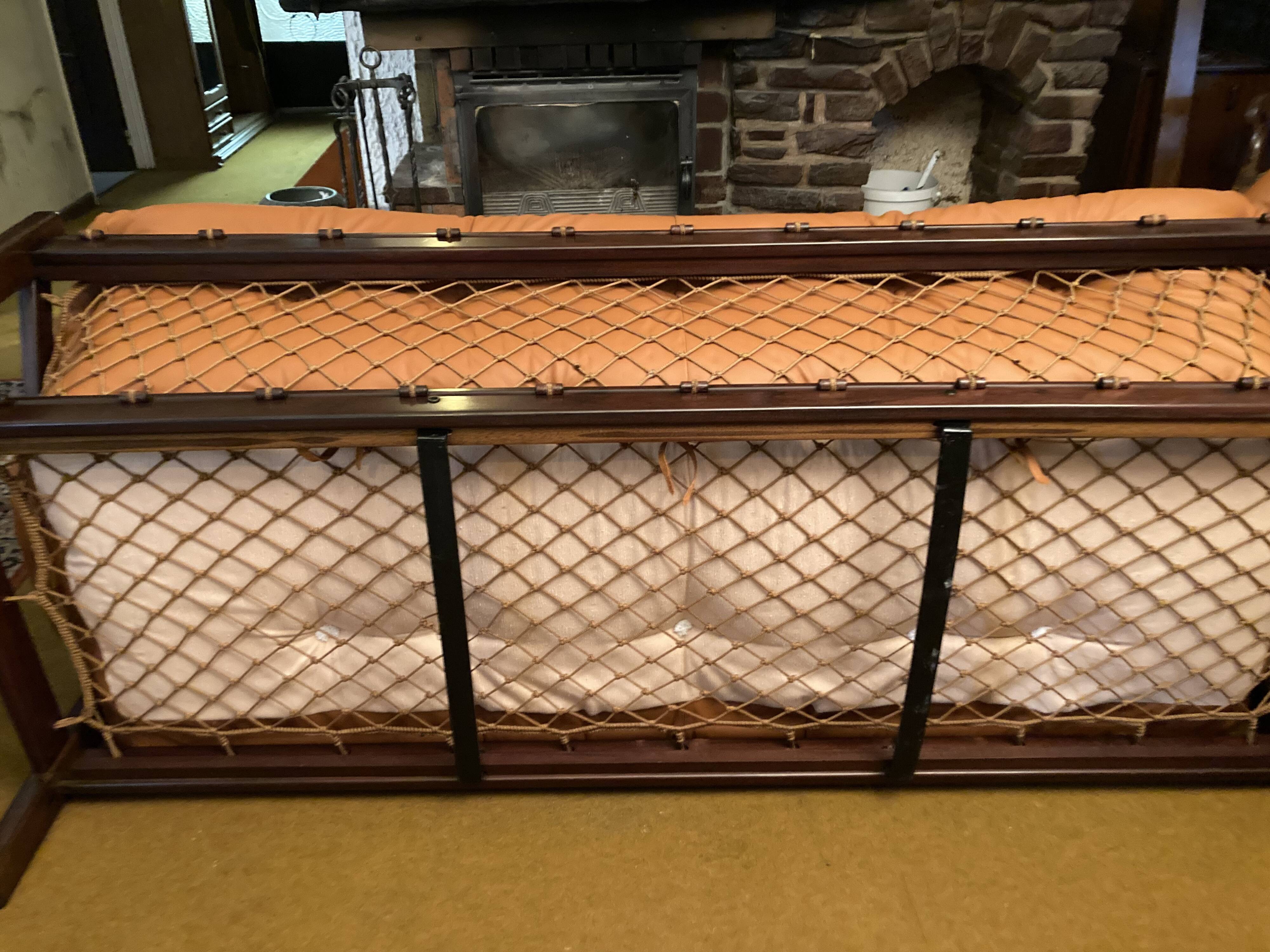 Rare set by JEAN GILLON, TIJUCA salon - 5 pieces - rosewood & leather