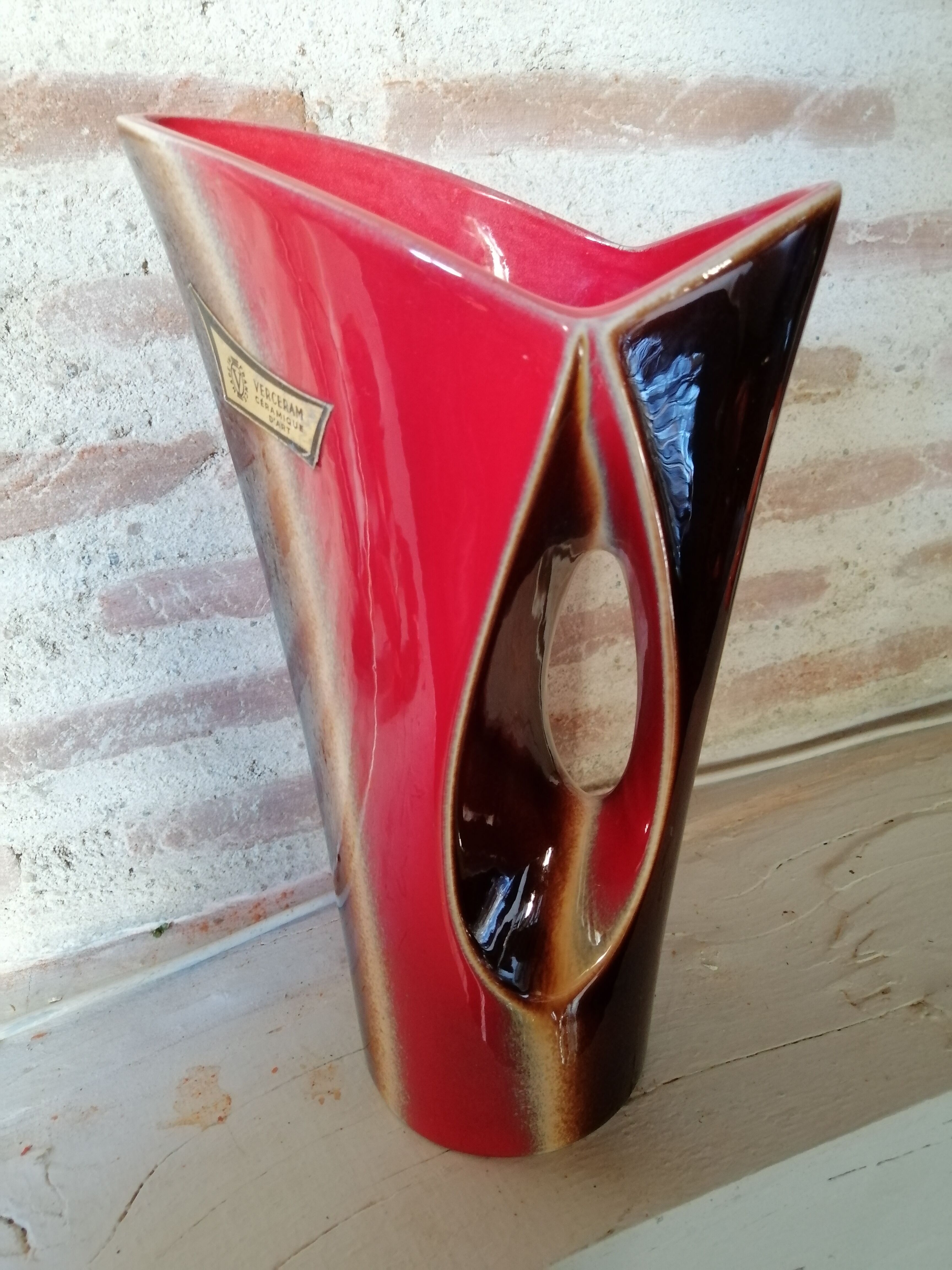 Verceram ceramic art vase