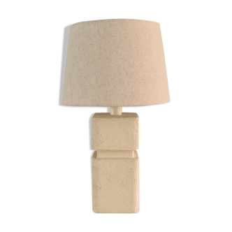 French sculpture lamp in white stone 60