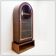 Arched display cabinet in wood and glass door - 1950s