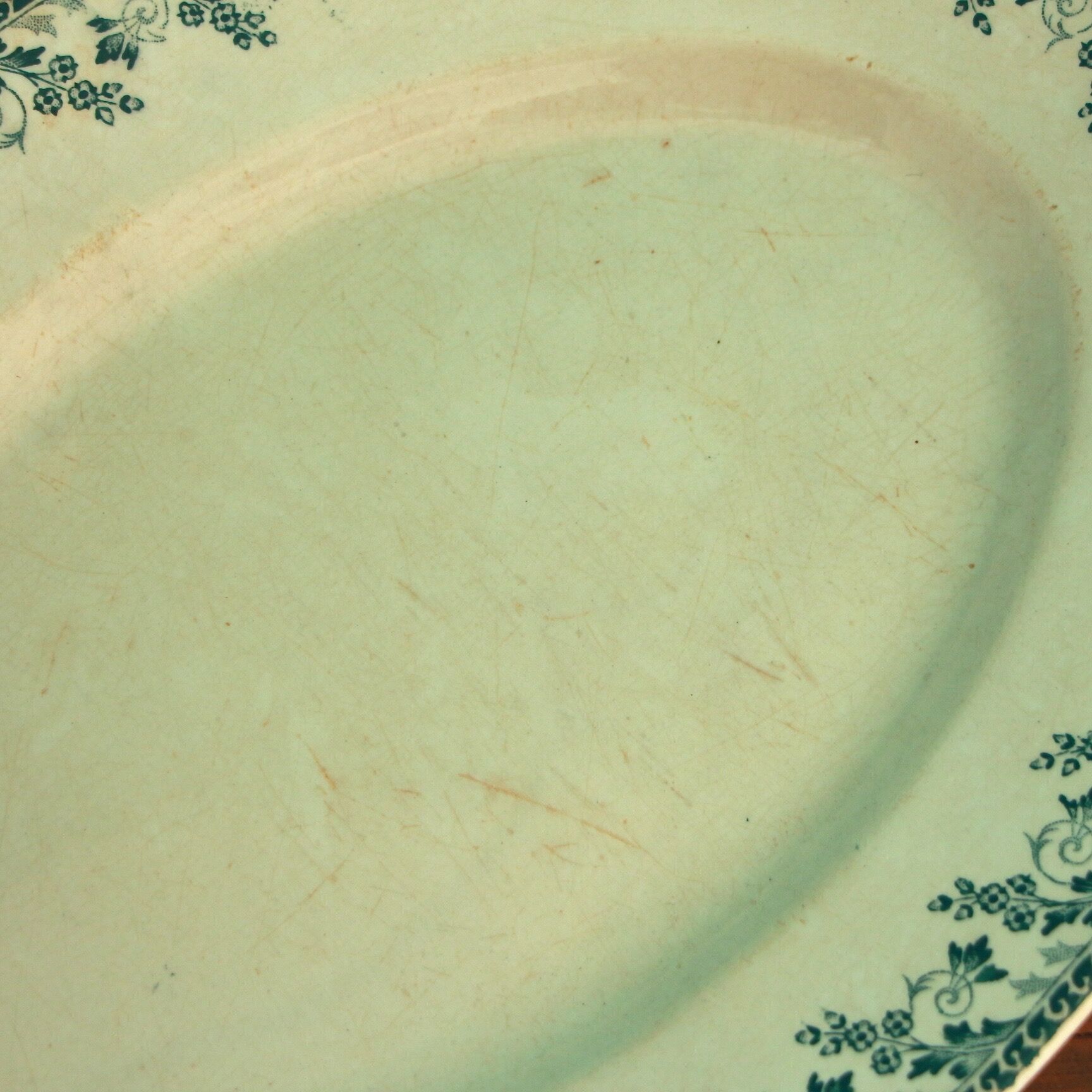 Ancient ravier oval dish in Terre de Fer