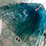 Resin wall sconce