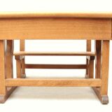 Miniature wooden desk for dolls