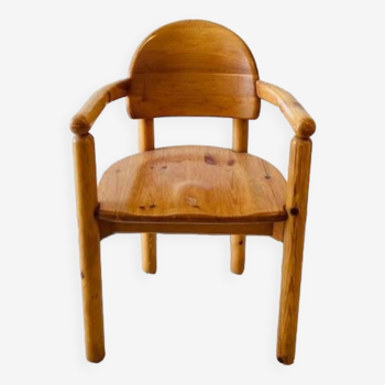 Fauteuil Rainer Daumiller en pin massif