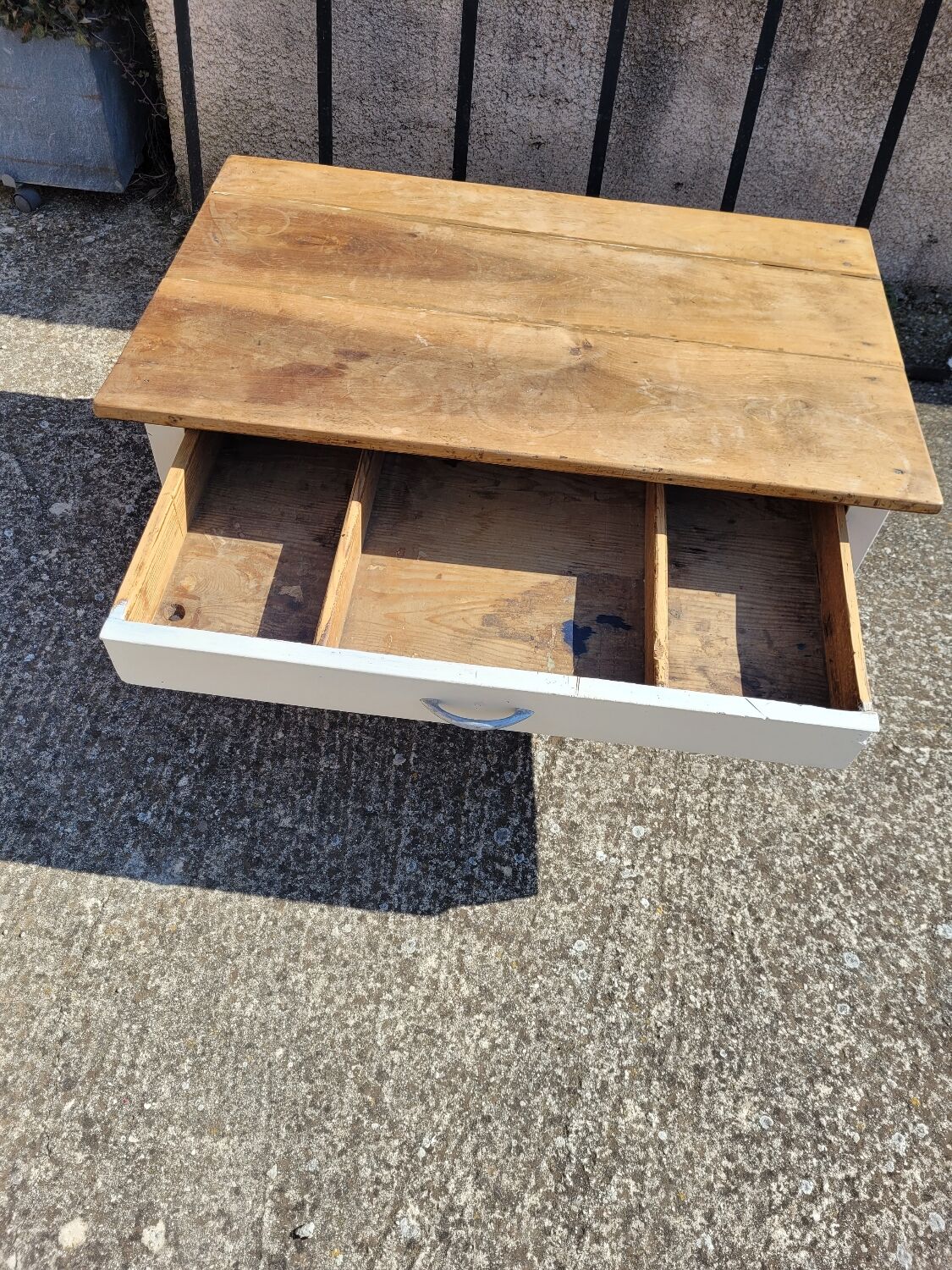Rustic vintage coffee table
