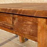 Vintage wooden farm coffee table