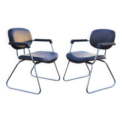 Paire de fauteuils Unimob modèle Lingua 97