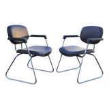 Pair of Unimob Lingua 97 armchairs