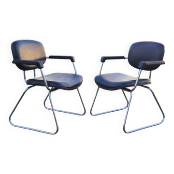Paire de fauteuils Unimob modèle Lingua 97
