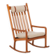 Fauteuil à bascule conçu par Hans Olsen pour Juul Kristensen, Danemark, années 1960