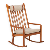 Fauteuil à bascule conçu par Hans Olsen pour Juul Kristensen, Danemark, années 1960