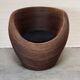 Organic Rattan Lounge Chair Attributed to Gabriella Crespi