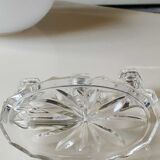 Stylish vintage candlestick, Buder with 3 lights. Lead crystal