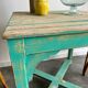 Turquoise patina table