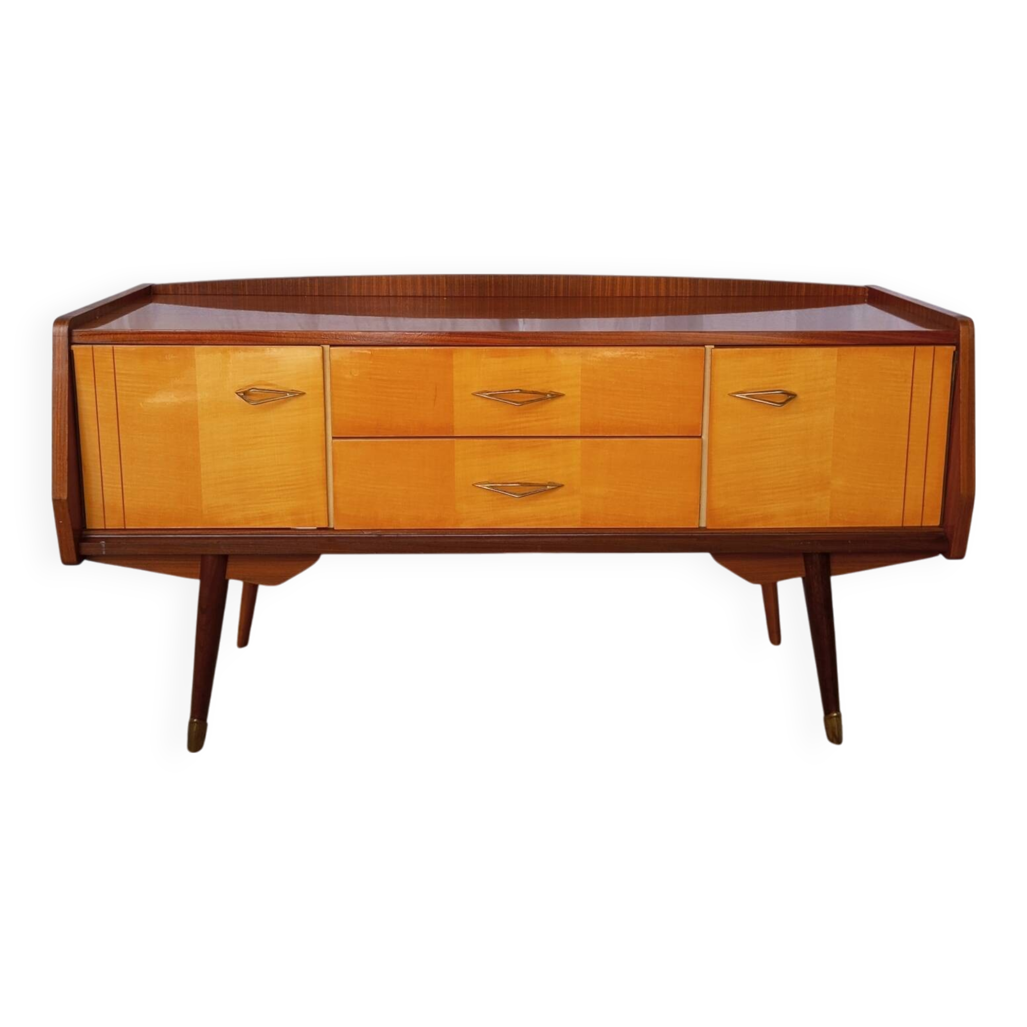 Vintage sideboard with two doors and two drawers