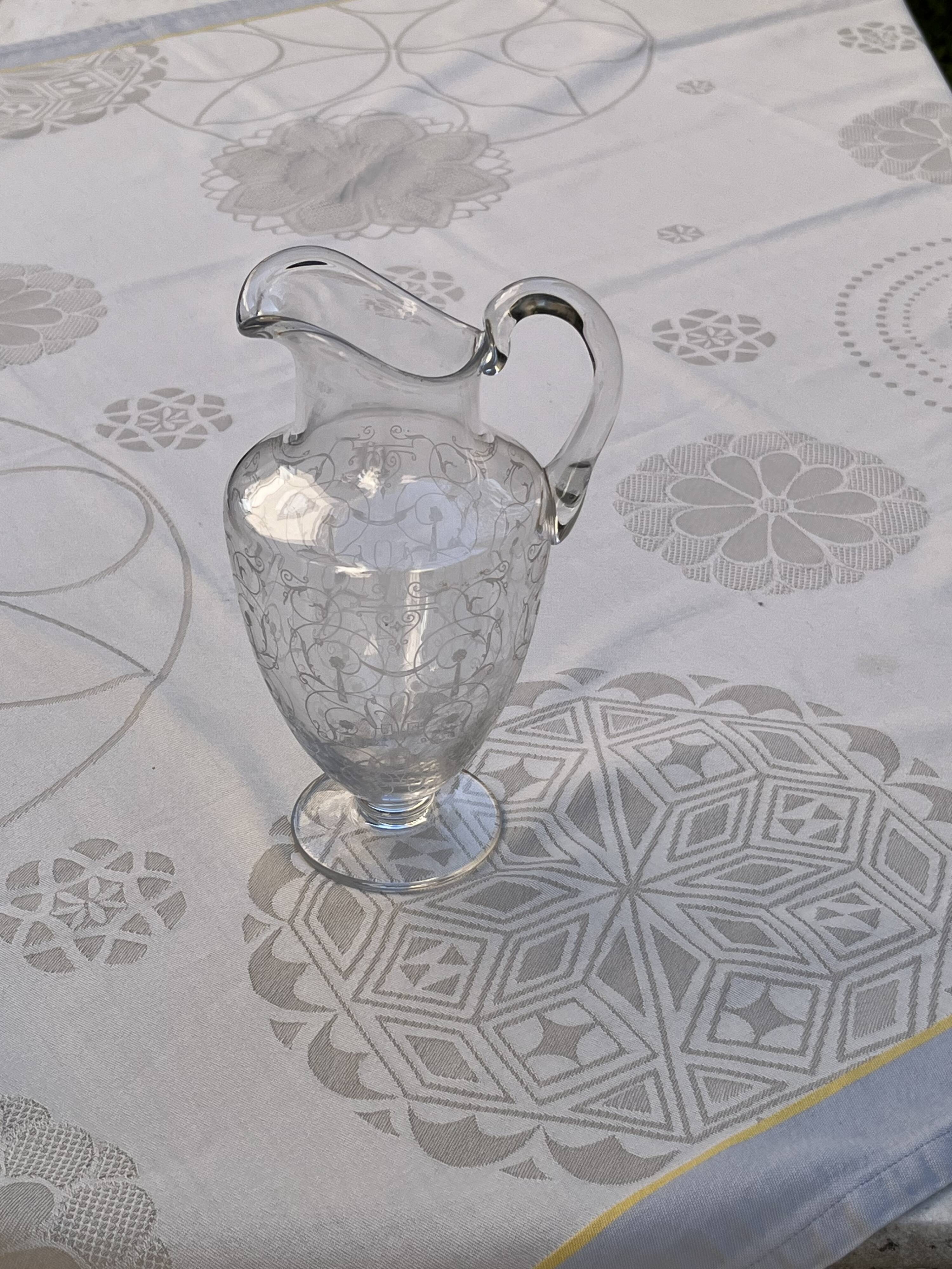 Baccarat crystal Michelangelo pitcher for water or wine