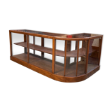 Mahogany corner display counter