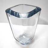 Thick Transparent Glass Vase by Strombergshyttan, Sweden