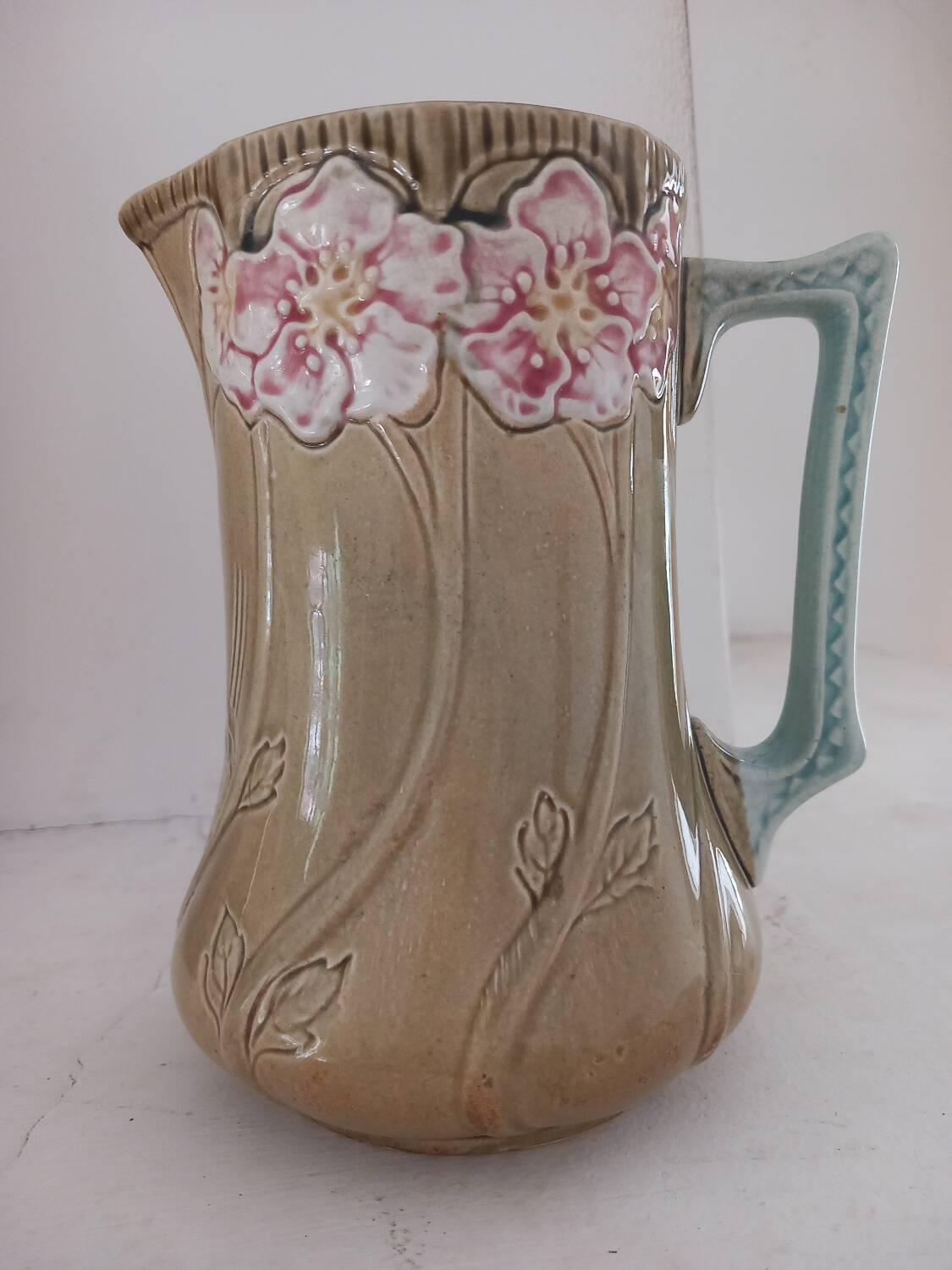 Fives Lille earthenware jug