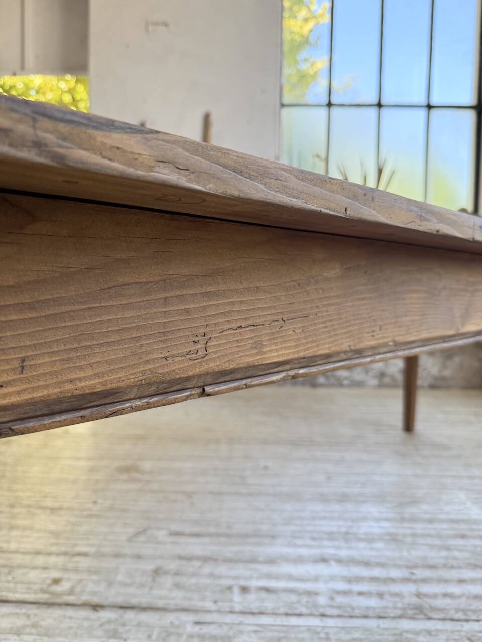 50s pine and oak farmhouse table 2.5m