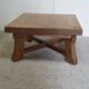 Coffee table in blond oak Netherlands 1970