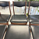 Set of 6 Scandinavian teak chairs, 1970s design.