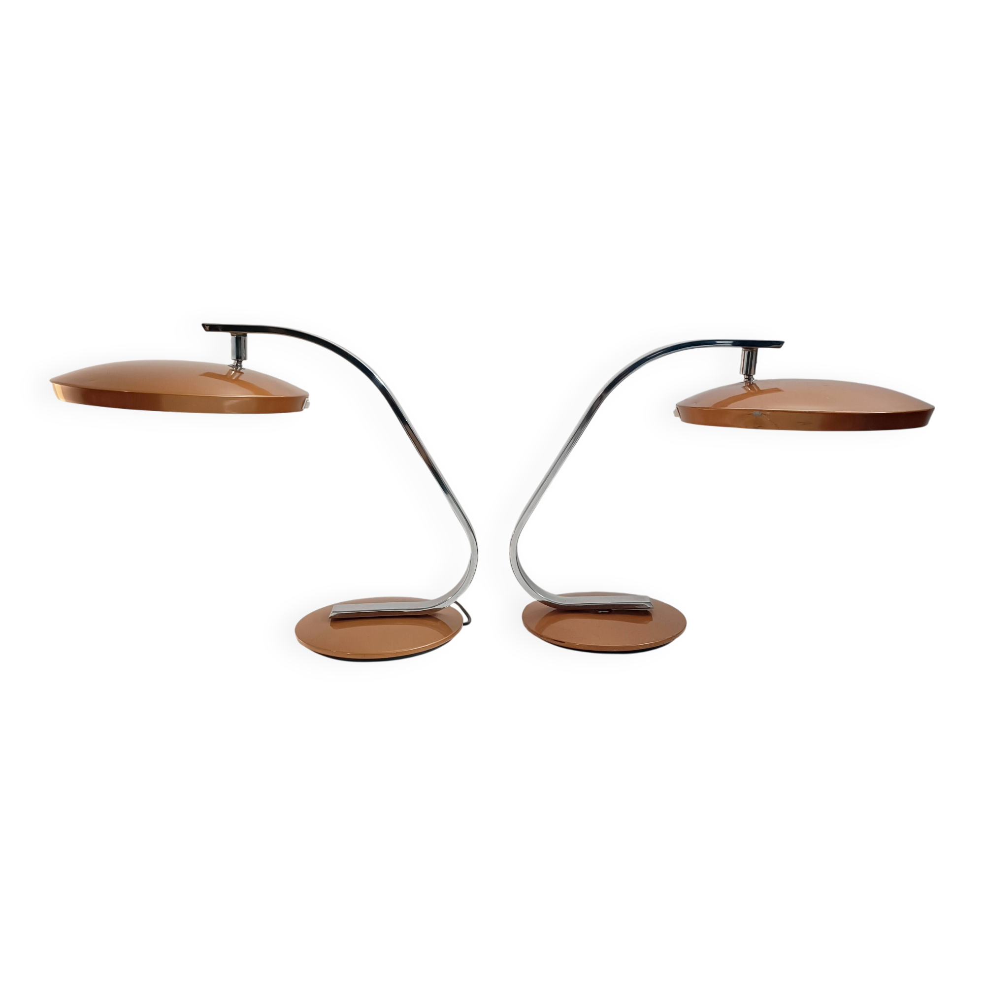 Pair of 520c lamps by LP Oliva for Fase 1970s