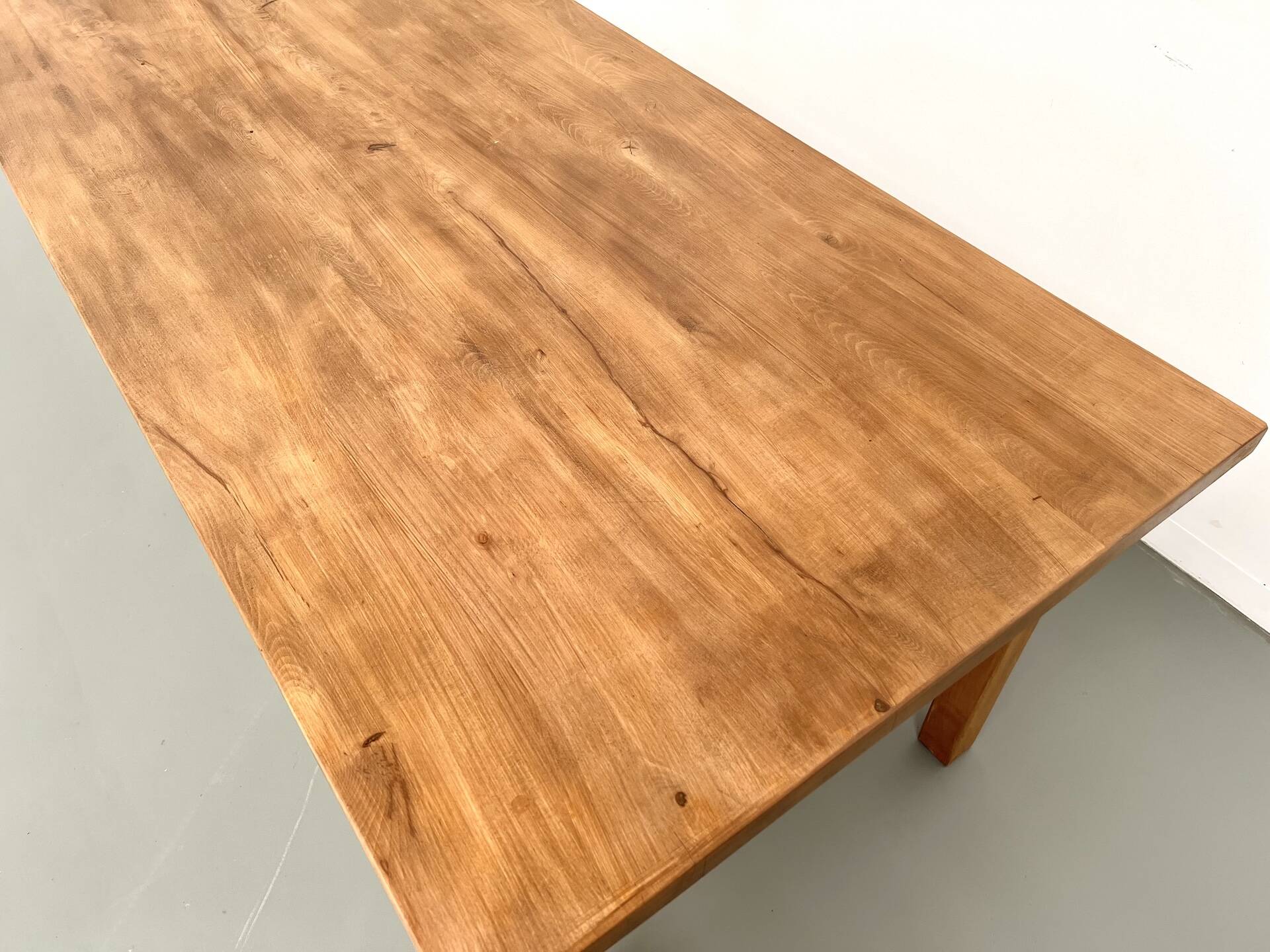 Solid beech farmhouse table