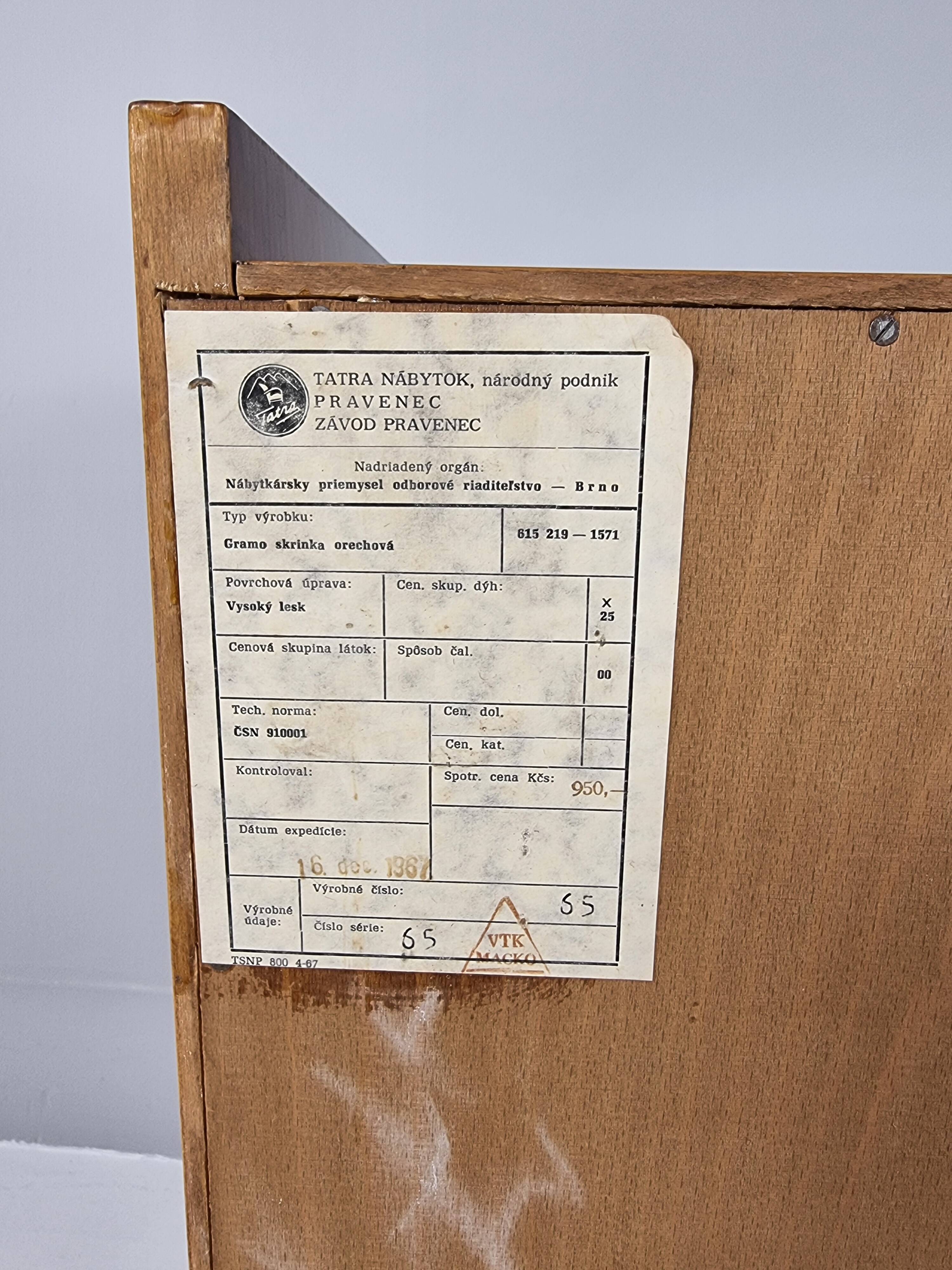 Tatra chest of drawers, 1960s