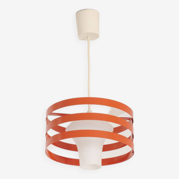 suspension vintage rouge orange