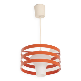 suspension vintage rouge orange